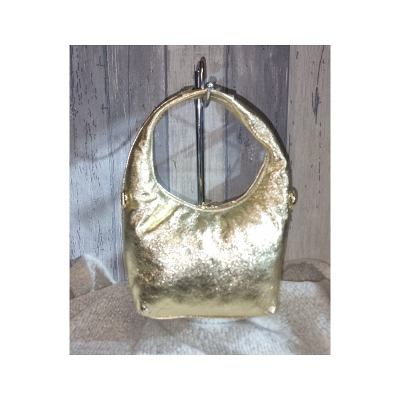 Petit sac rond doré