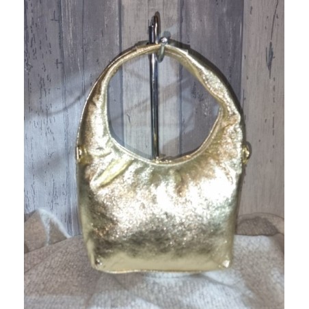 Petit sac rond doré