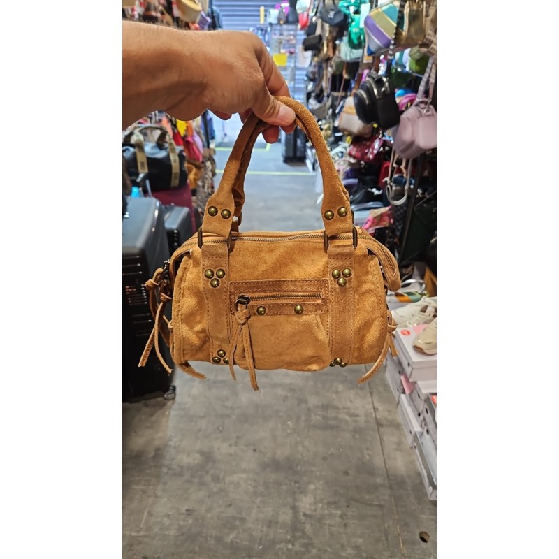 Sac tendance mini daim camel