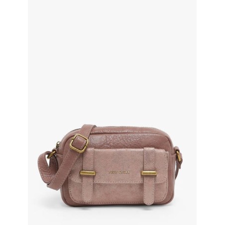 Petit sac à bandoulière David Jones vieux rose