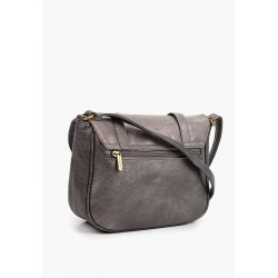 Grand sac à bandoulière David Jones gris