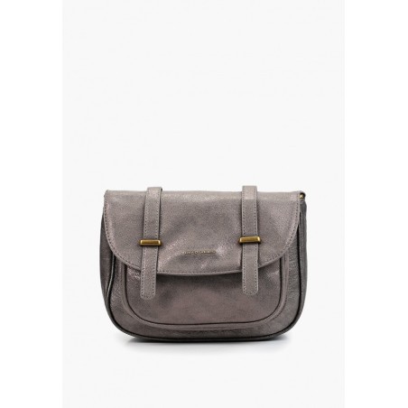 Grand sac à bandoulière David Jones gris