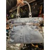 Sac denim à sequin noir