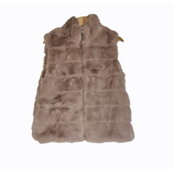 Veste sans manches taupe