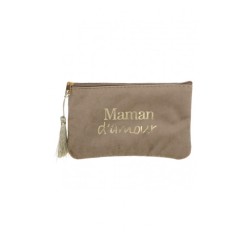 Pochette Maman d’amour beige